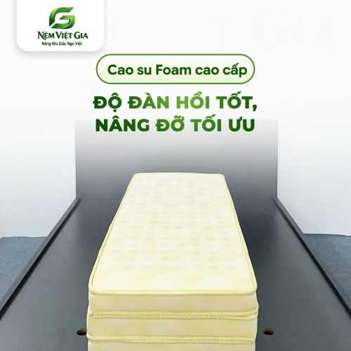 NỆM CAO SU FOAM LATEX GẤP 3