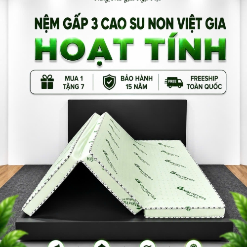 NỆM CAO SU NON HOẠT TÍNH GẤP 3